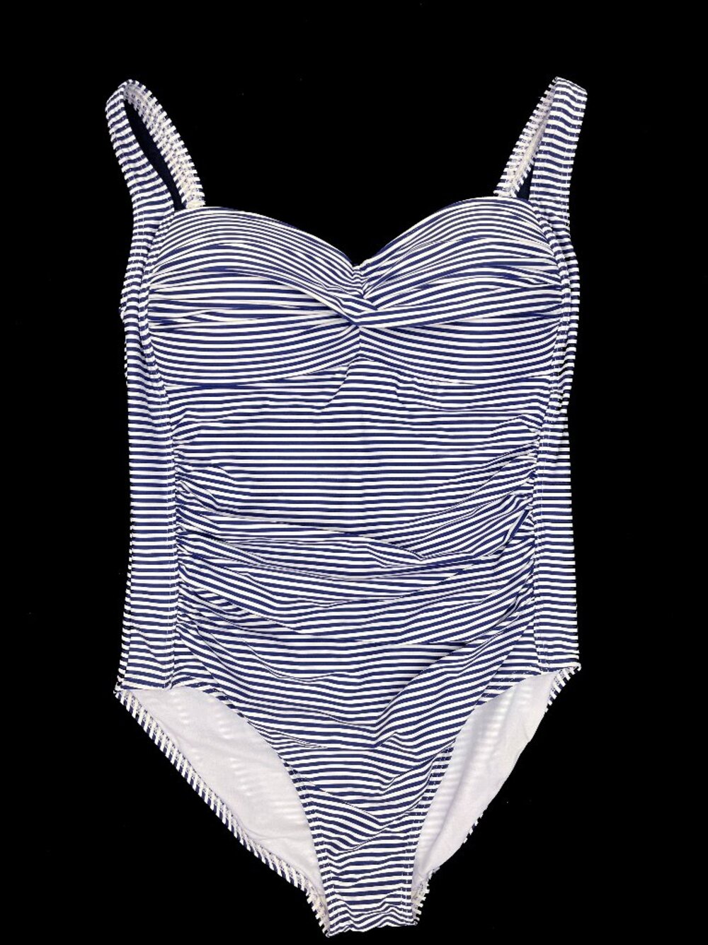 BOND EYE ONE PIECE NAVY BLUE WHITE SWIMSUIT Swim Nip Tuck Joanne Twist Womens 10